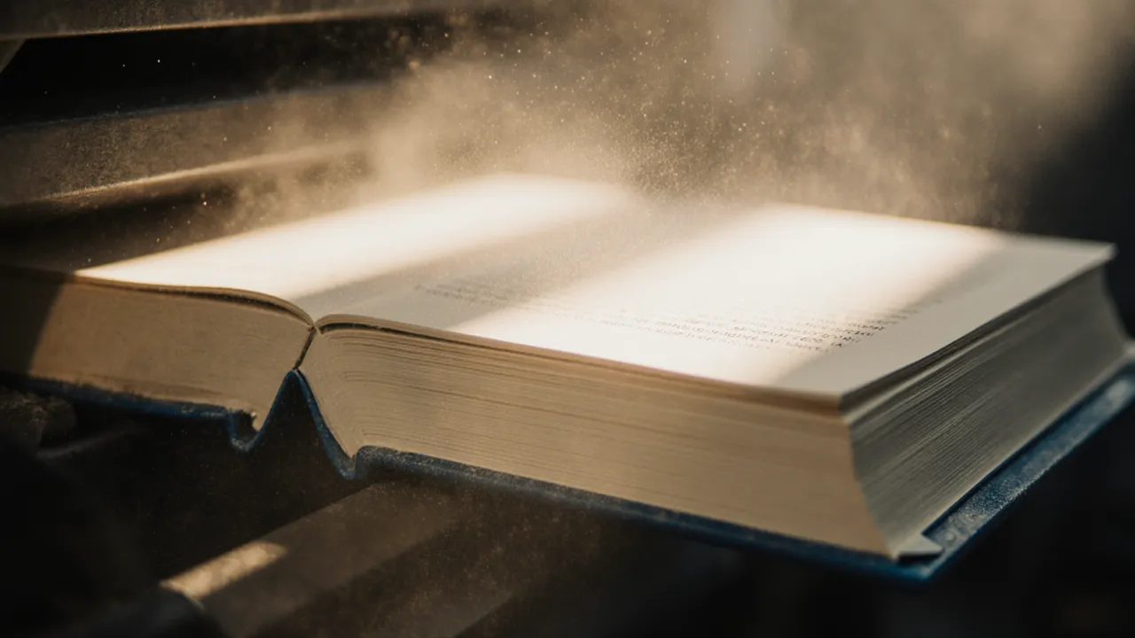 Buchbinderei mit Hardcover-Büchern in der Buchrücken-Bindung